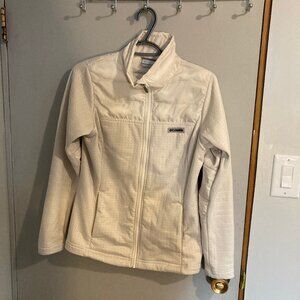 #39 Women's Columbia White Lightweight Jacket, Size Extra Small